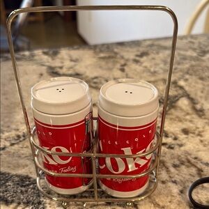 Coca-Cola Red and White Shaker Set